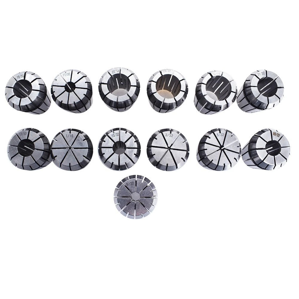13PC ER32 Spring Collet Set for CNC Milling Lathe Engraving Machine