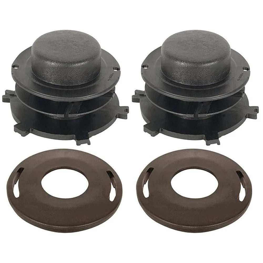 Set of 2 Trimmer Head Spools & Cap Covers for Stihl Trimmers (40027133017)