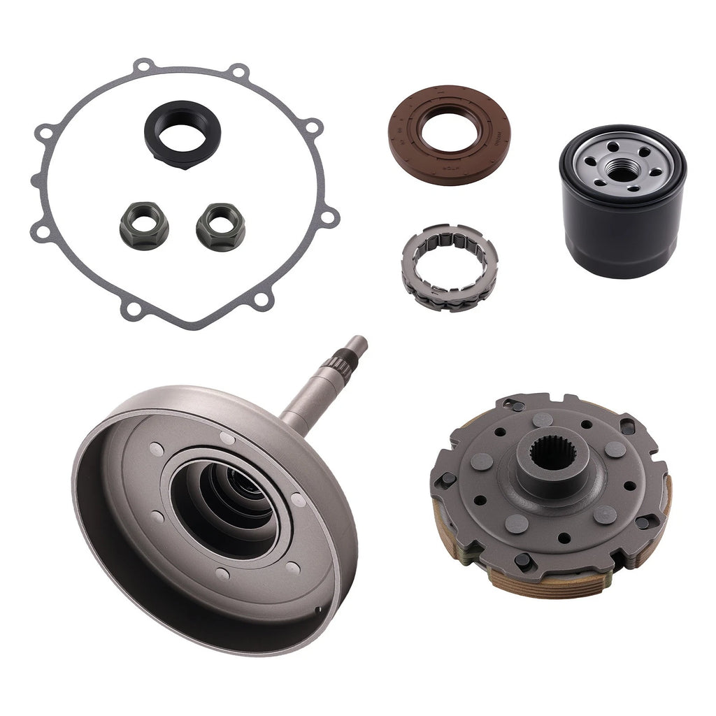Wet Clutch Shoe Drum Housing Bearing Filter Gasket Kit for HiSUN HS 400 (2010–2023)