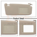 Sun Visor for 2009-2016 Toyota Venza (Tan Beige Ivory, Right, Sunroof)