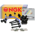 NGK DIS Ignition Coil Wires & 4 Laser Iridium Spark Plugs for Mazda 626 (1998–2002)