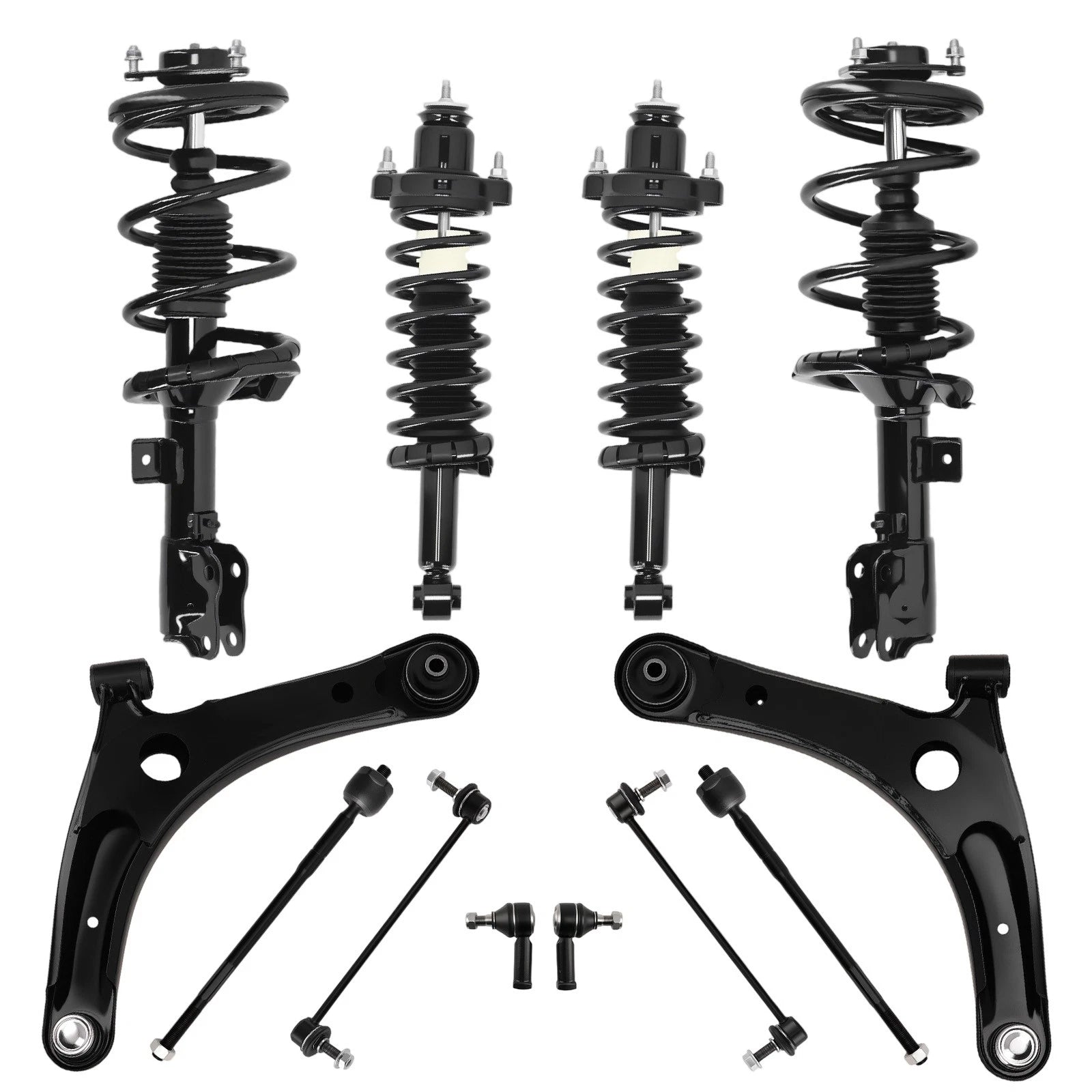 Suspension Strut Shock Absorber + Control Arms for Mitsubishi Lancer (2008–2017)