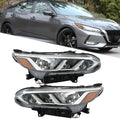 Set of 2 Halogen Headlights for Nissan Sentra (2020–2022)