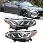 Set of 2 Halogen Headlights for Nissan Sentra (2020–2022)