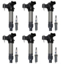 Set of 6 Ignition Coils & 6 ACDelco .043" Spark Plugs for Buick Chevy Saab (V6)