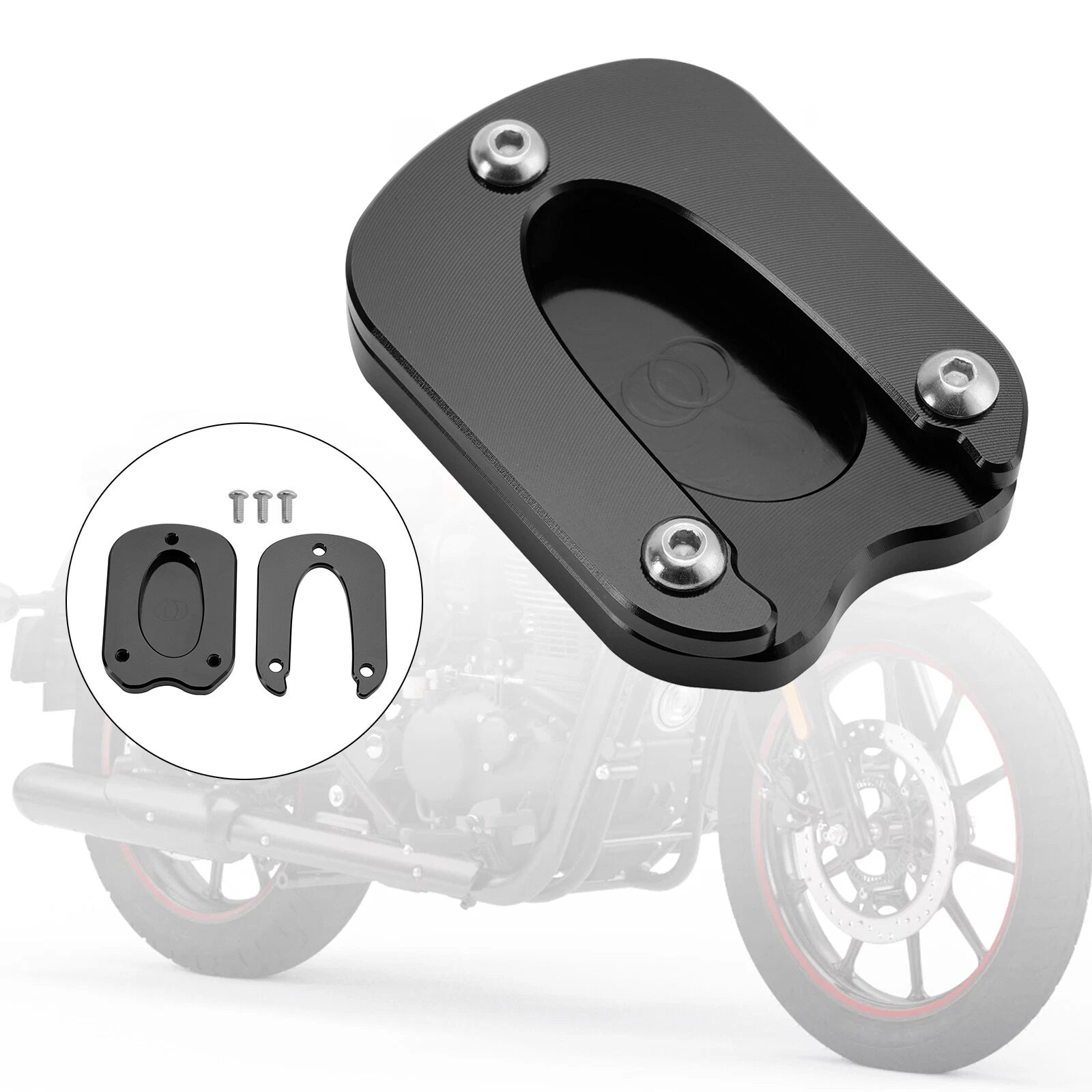 Kickstand Enlarger Plate Pad for Meteor 350 (2021–2023)