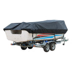 Boat Cover for V-Hull Runabouts (2017â2019) - Trailerable, Black 210D