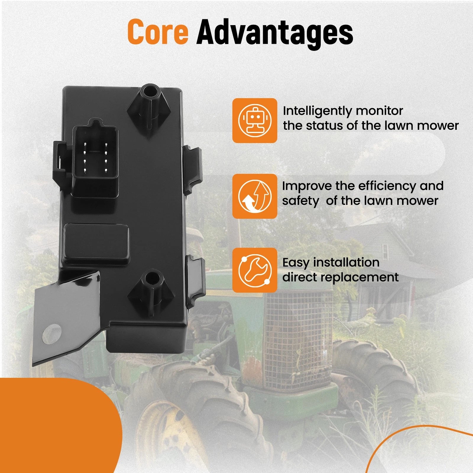 Electronic Control Unit for John Deere X340 X300R X360 X305R (AM136611 AM136596)