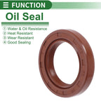 Set of 5 Oil Seal Rotary Shaft Seal FKM Rubber 23x35x6mm