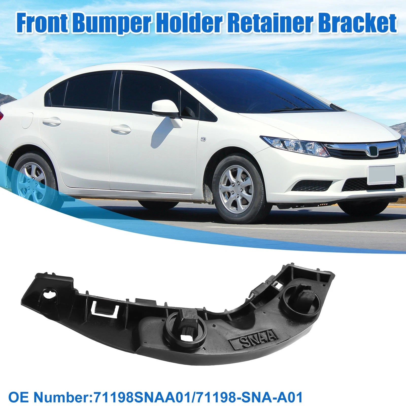 Left Side Front Bumper Mounting Support Bracket for Honda Civic (2006–2011)