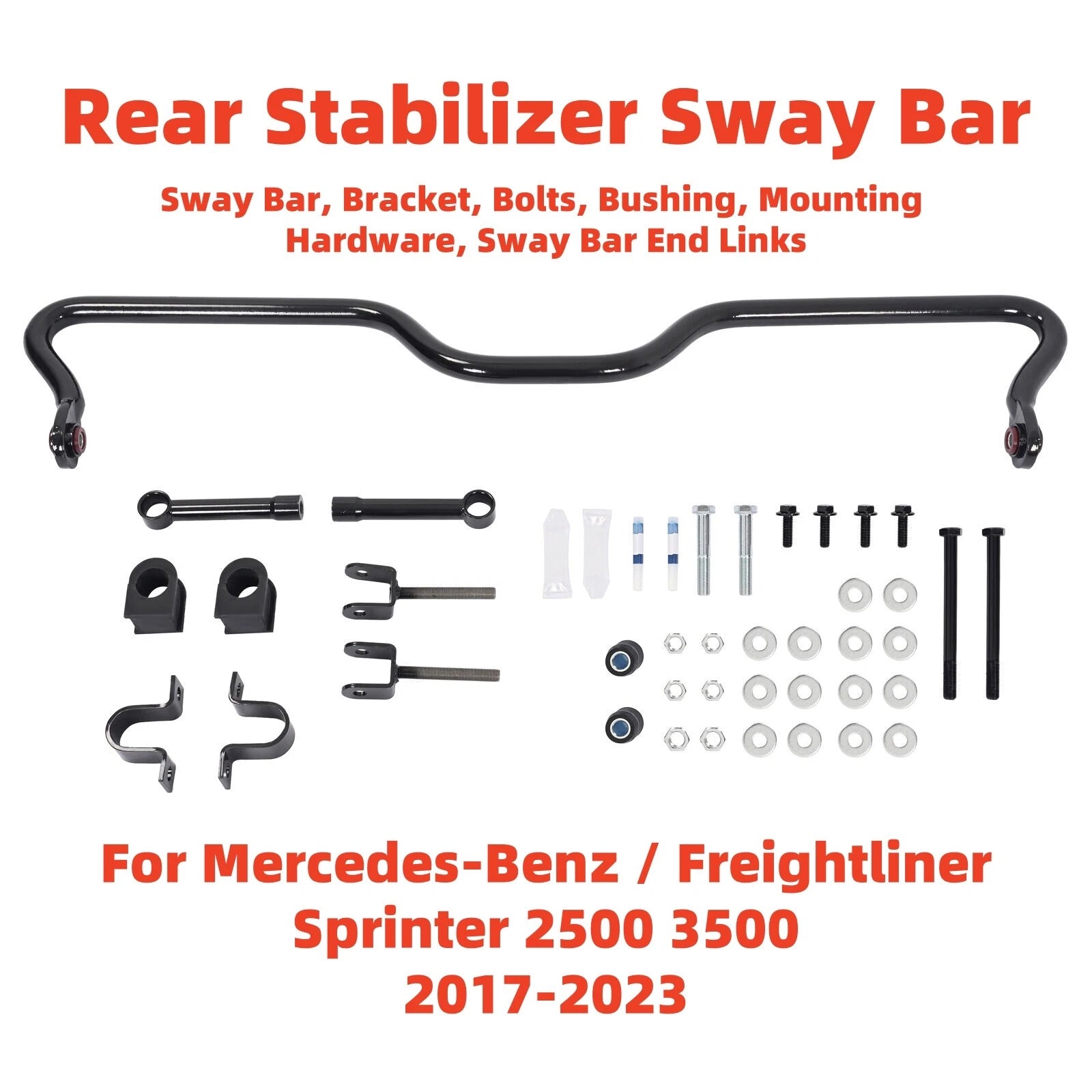 1 5/16" Rear Sway Bar w/ Link Bushing for Mercedes Benz Sprinter 2500 (2017–2023)