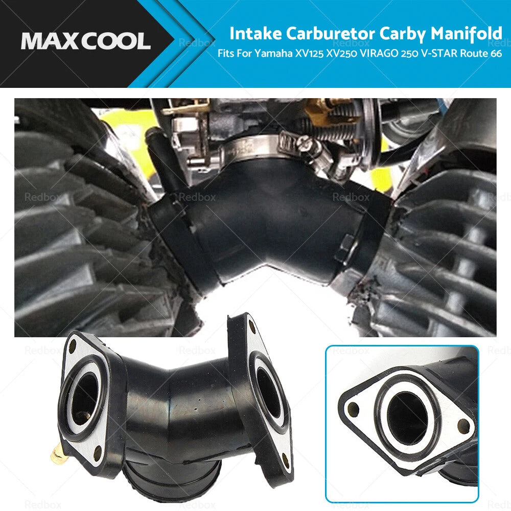 Intake Carburetor Manifold for Yamaha XV125 XV250 Virago 250 V-Star (1995–2007)