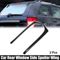 2X Black Rear Window Side Spoiler Wing Trim for Volkswagen Golf 7 (2014–2018)