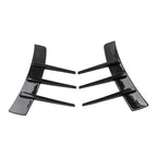 Black Front Rear Side Fender Vents Air Vent Trim for Universal Cars
