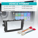 Double Din Dash Kit with Radio Wire Harness for Toyota Corolla (2009–2013)