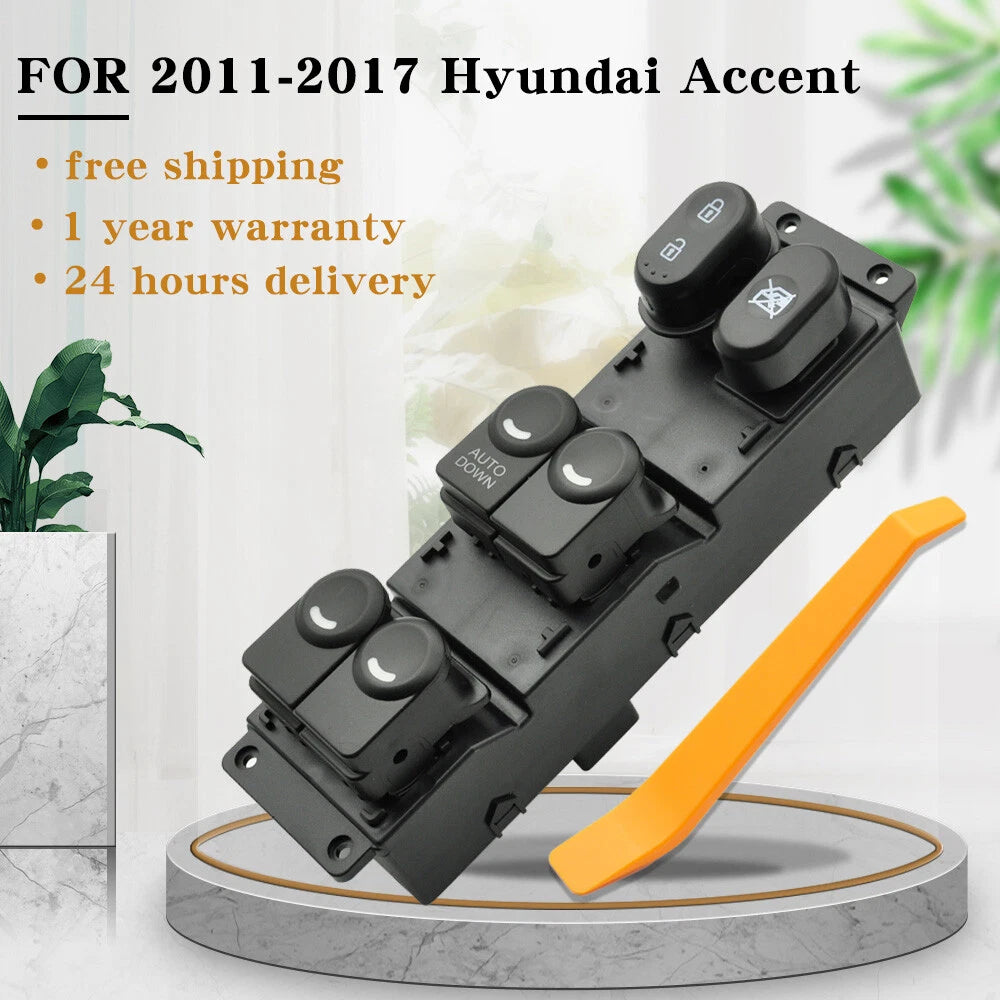 Driver Side Master Power Window Switch 93570-1R111 for Hyundai Accent (2011–2017)