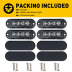 LED Oval Side Marker Lights Clearance Lamp for Truck Trailer