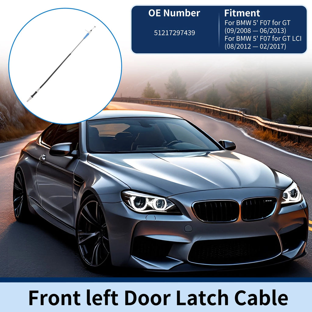 Door Latch Cable No. 51217297439 for BMW 5 Series F07 (2008–2013) Front Left