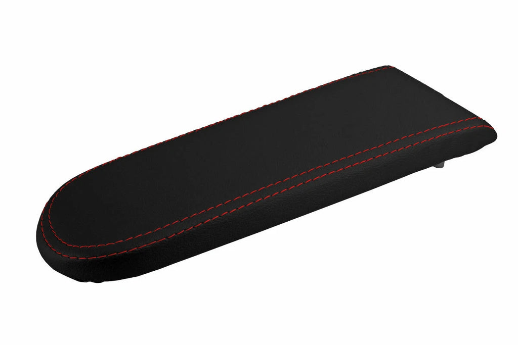 Console Lid Pull Over Cover Leather for VW Jetta Vento (1999–2004) Red Stitch