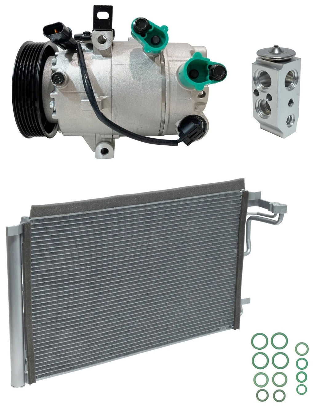 AC Compressor Kit With Condenser for Hyundai Elantra 2.0L (2017–2017)