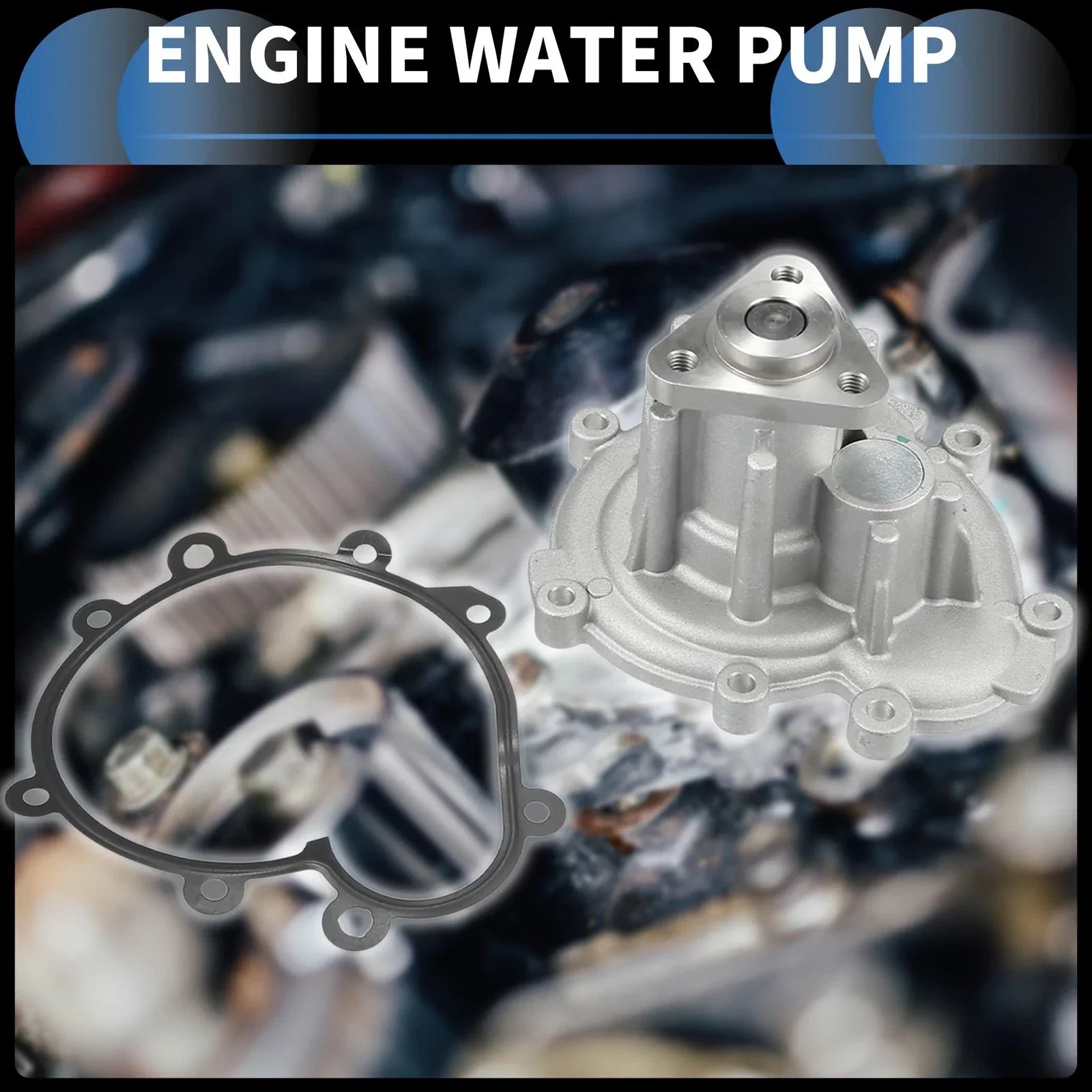 Water Pump with Gasket Kit for Porsche Cayenne (2002-2006)