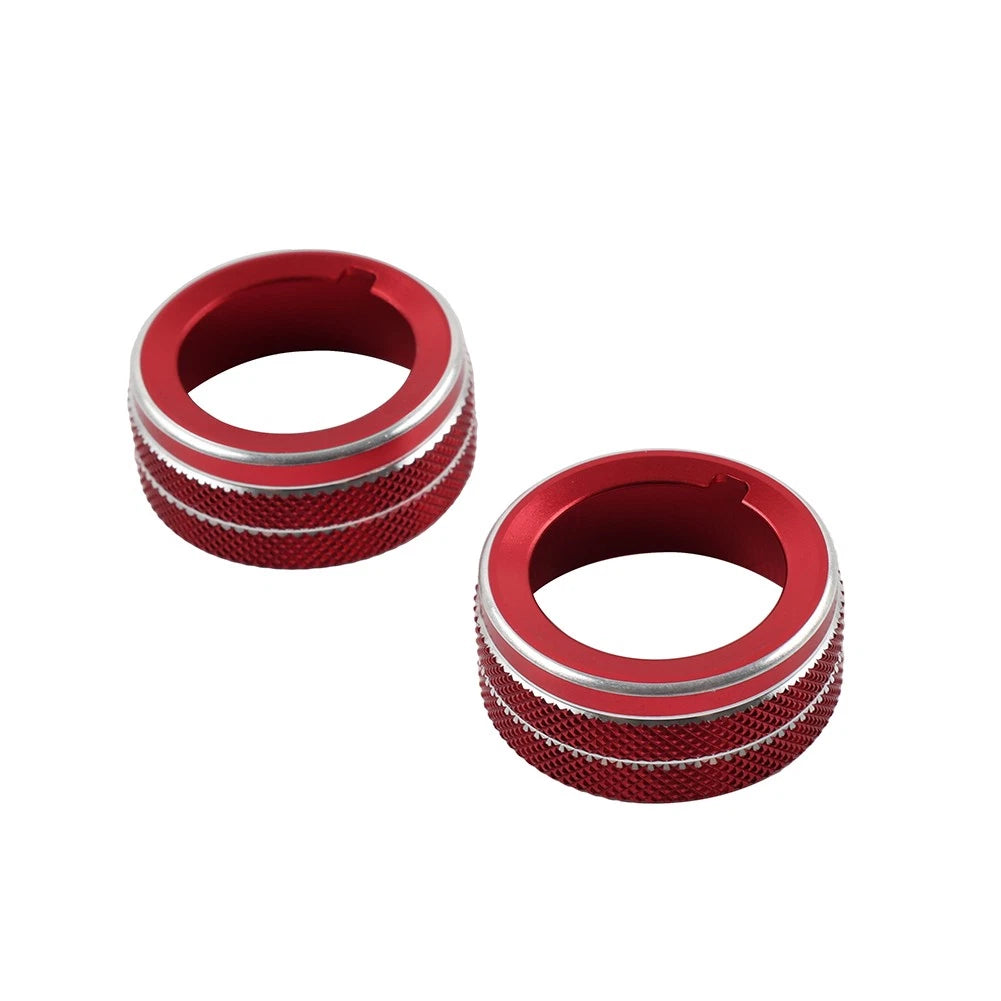 Red Side Air Outlet Vent Knob Ring Trim for Subaru BRZ, Toyota GR86 (2022–2023)