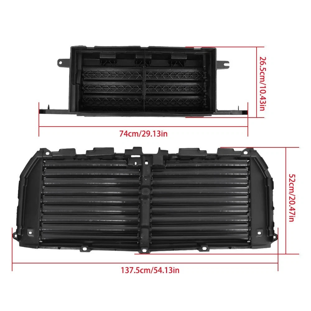 Upper & Lower Radiator Grille Air Shutter Assembly for Ford F-150 (2015-2017)