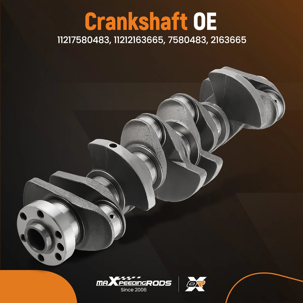 Crankshaft with Main Bearing & Connecting Rods Set for BMW 535i X3 X6 (2007–2015)