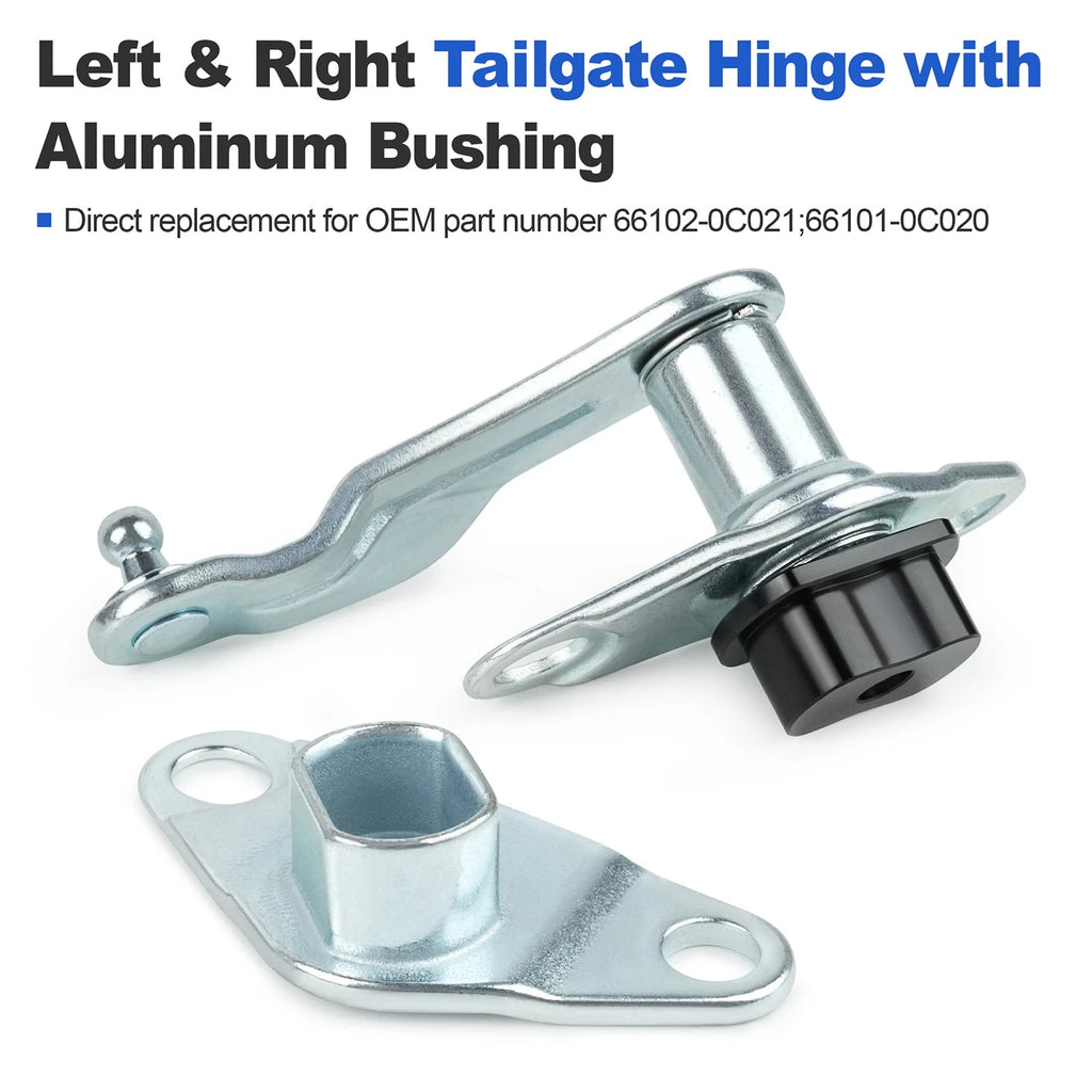 Tailgate Support Hinge LH & RH for Toyota Tundra (2007–2021) Aluminum Bushing