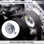 Drive Belt Idler Pulley for Mitsubishi Montero Sport (1997–2004) MB609125