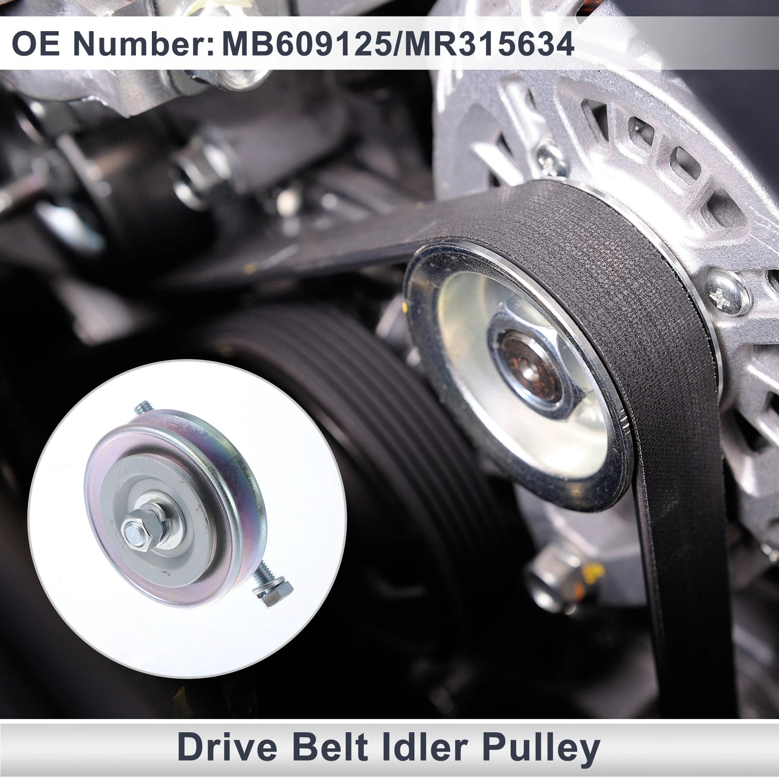 Drive Belt Idler Pulley for Mitsubishi Montero Sport (1997–2004) MB609125