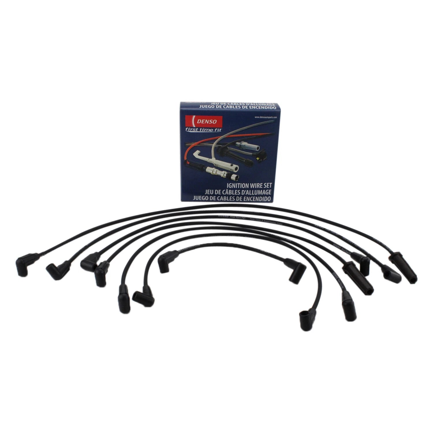 Set of 7mm Ignition Spark Plug Wires for Chevy GMC C1500 K2500 P3500 (1990–1999)