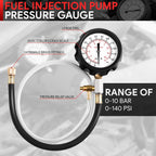 21 Pcs Fuel Pressure Test Kit Dual Scale Gauge for Car SUV Truck