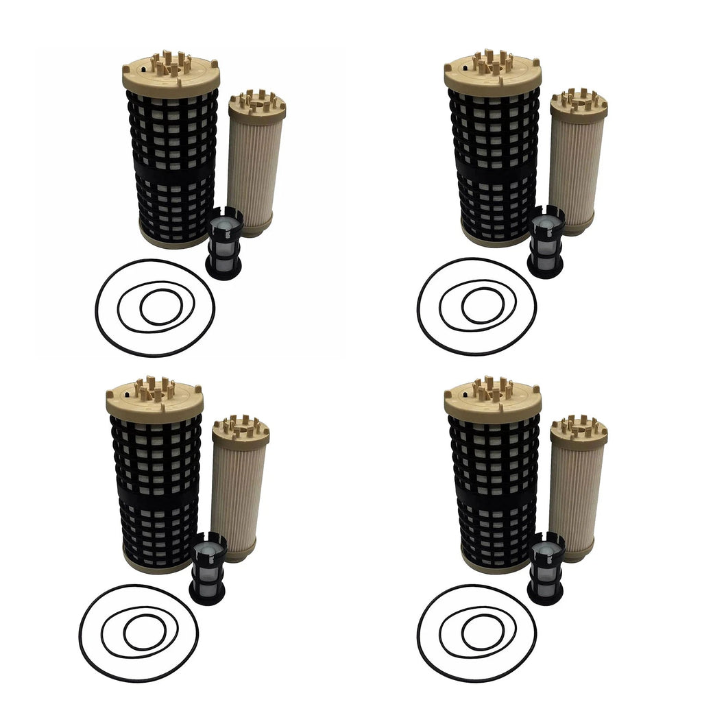 Set of 4 Fuel Filter Kit A0000904251 P550954 for Detroit DD13 DD15 DD16