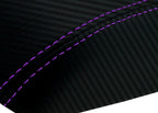 Console Lid Armrest Cover for Scion TC (2005–2010) - PVC Carbon, Purple Stitch