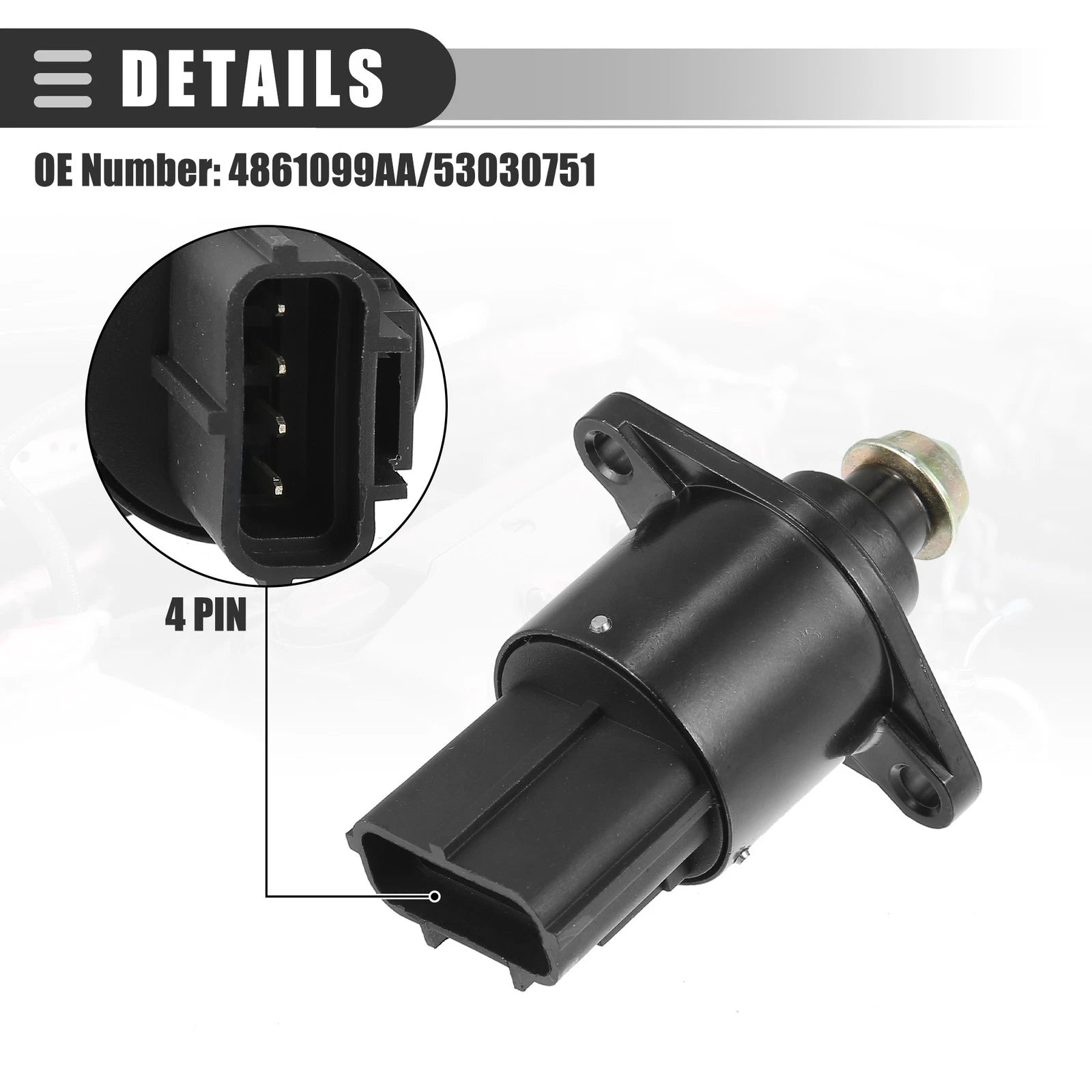 Idle Air Control Valve for Jeep Grand Cherokee (1999–2001) No. 4861099AA