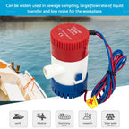 12V Submersible Bilge Water Pump 500GPH for Marine Boat
