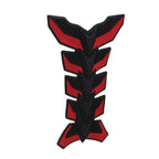 3D Red Fish Bone Gas Fuel Oil Tank Pad Decal Sticker for Motorcycle