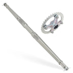 Rear Axle Shaft w/ Collar Sprocket Hub Kit for Yamaha YFZ450 (2004–2005)