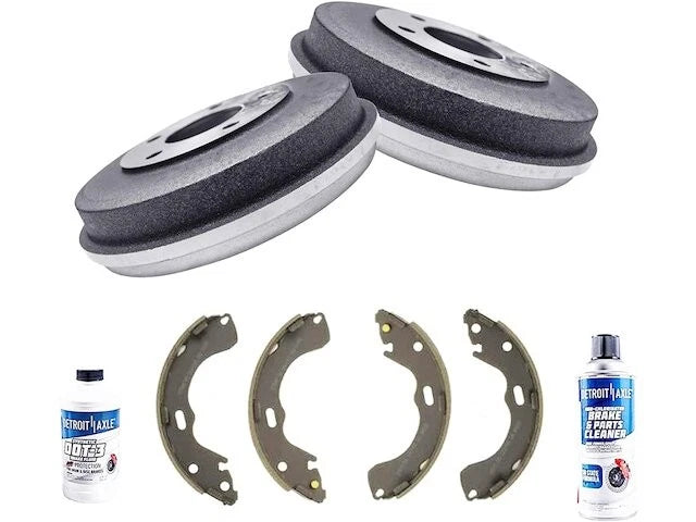 Set of 4 Rear Brake Pads and Brake Drums for Mazda Tribute (2001–2006) KP594WM
