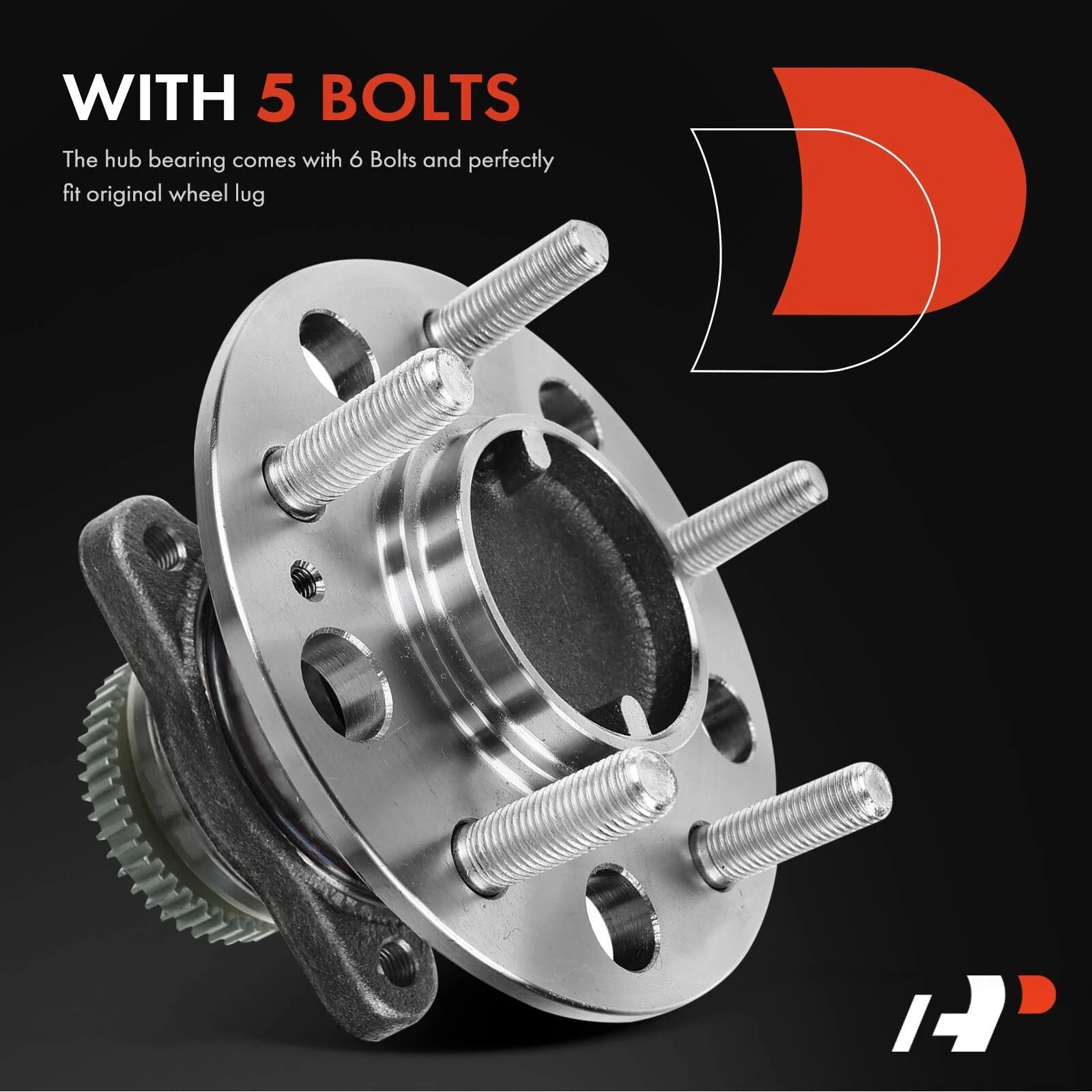 2X Rear Wheel Hub & Bearing Assembly for Hyundai Sonata (2006–2009)