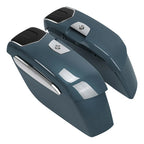 Hard Saddlebags for Indian Challenger Chieftain (2019–2023) Stealth Gray Azure