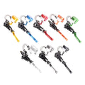 7/8" 22mm Universal Fluid Reservoir Brake Master Cylinder Clutch Levers Green Red