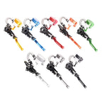 7/8" 22mm Universal Fluid Reservoir Brake Master Cylinder Clutch Levers Green Red