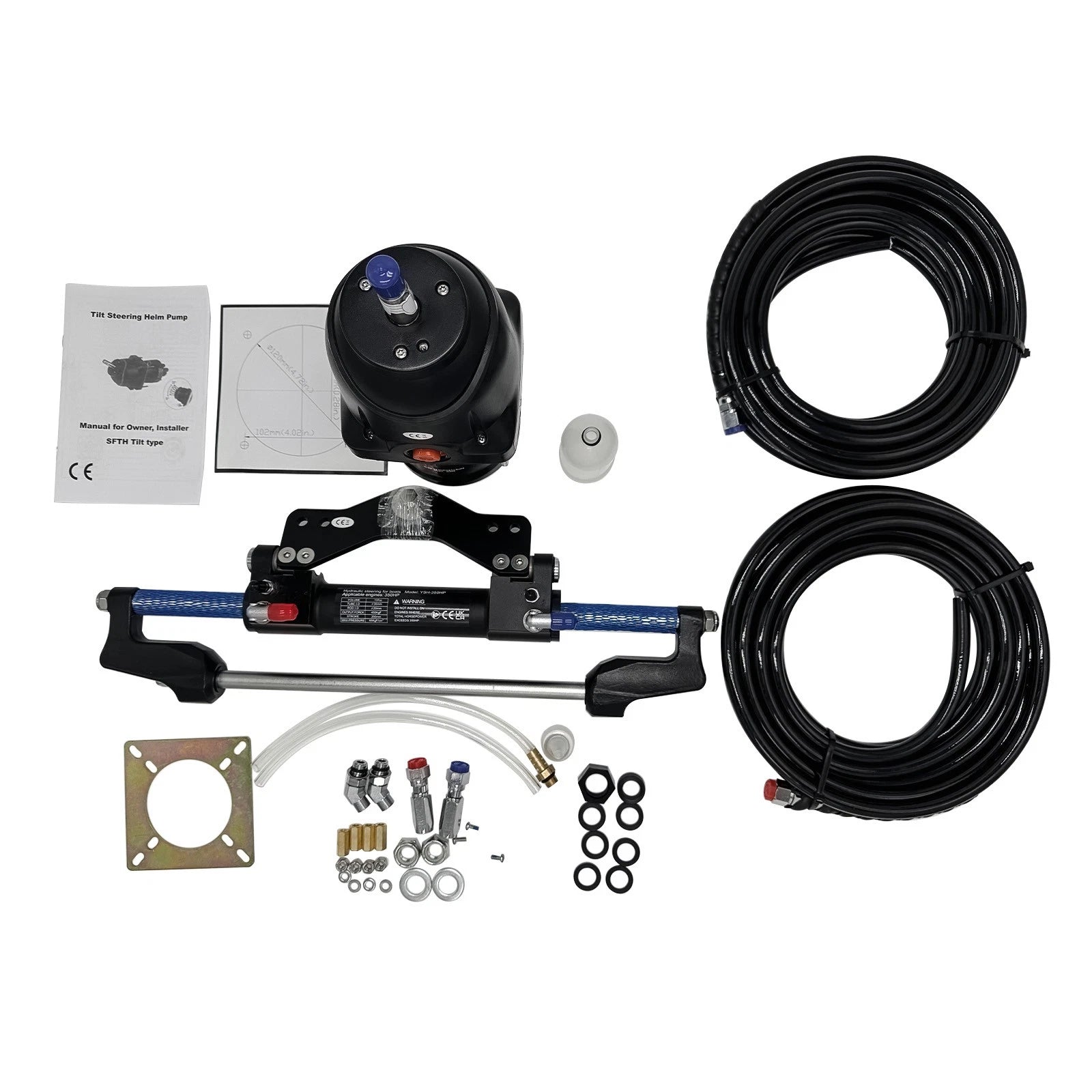Tilt Helm Hydraulic Steering Kit for Cruisers Runabouts (350 HP)