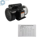 5 HP General Purpose Motor 3450RPM 208-230V 5/8" Shaft 56C Frame CCW/CW