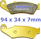 Set of 4 Brake Pads for Honda TRX 450R TRX450 (2004–2009)