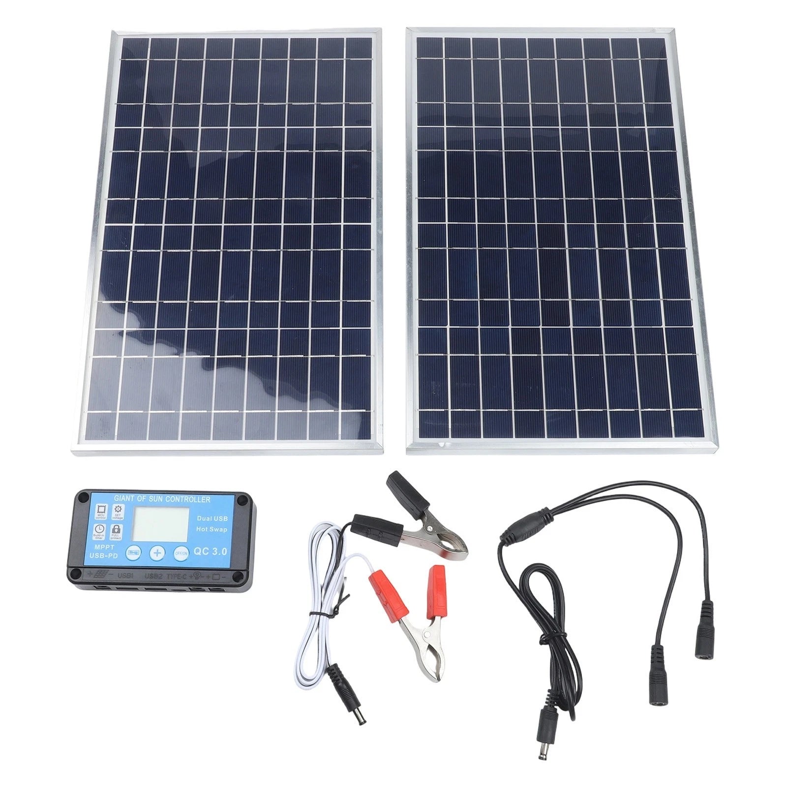 200W 12V Solar Panel Battery Charger for Boat RV Car (200W)