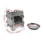 Folding Wood Stove for Outdoor Cooking Camping Backpacking