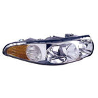 Passenger Side Head Light Assembly w/Marker Light w/Fluted High Beam Surface